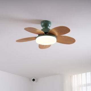 Liora Plafonnier Ventilateur pour Enfants en Verre Coloré