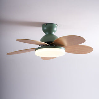 Liora Plafonnier Ventilateur pour Enfants en Verre Coloré