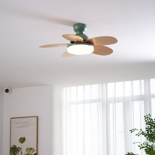Liora Plafonnier Ventilateur pour Enfants en Verre Coloré