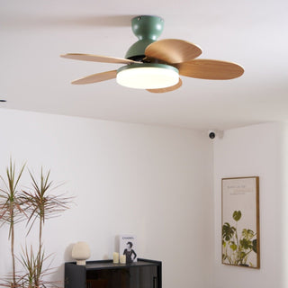 Liora Plafonnier Ventilateur pour Enfants en Verre Coloré