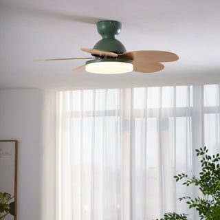Liora Plafonnier Ventilateur pour Enfants en Verre Coloré