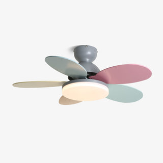 Liora Plafonnier Ventilateur pour Enfants en Verre Coloré