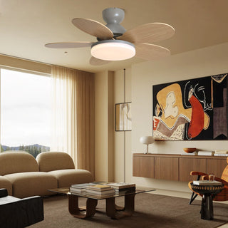 Liora Plafonnier Ventilateur pour Enfants en Verre Coloré