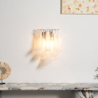 Aurora Luminaire Mural Pétale Forme Verre Vintage Artistique