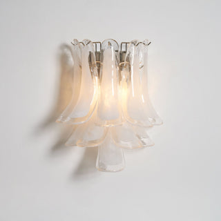 Aurora Luminaire Mural Pétale Forme Verre Vintage Artistique