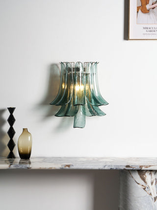 Aurora Luminaire Mural Pétale Forme Verre Vintage Artistique