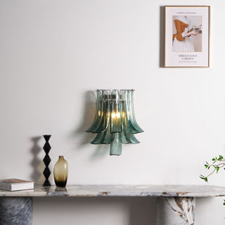 Aurora Luminaire Mural Pétale Forme Verre Vintage Artistique