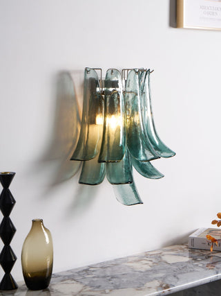 Aurora Luminaire Mural Pétale Forme Verre Vintage Artistique