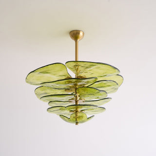 Aurora Lustre Pétale en Verre Murano Doré Luxe-Luire