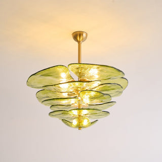 Aurora Lustre Pétale en Verre Murano Doré Luxe-Luire