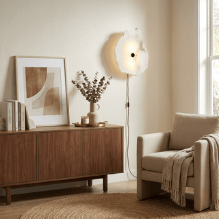 Petra Alabaster Plug-in Wall Lamp-Neutral Decor