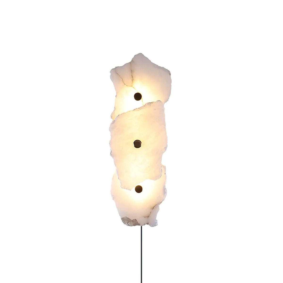 Petra Alabaster Plug-in Wall Lamp-Neutral Decor