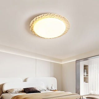 Cascade Travertine Carved Ceiling Light-Neutral Decor