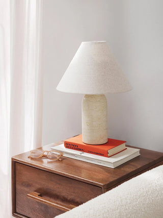 Petra Marble Table Lamp-Neutral Decor