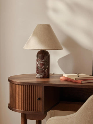 Petra Marble Table Lamp-Neutral Decor