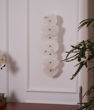 Alaeila Applique Murale en Albâtre avec Rameau Floral