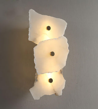 Alaeila Applique Murale en Albâtre avec Rameau Floral