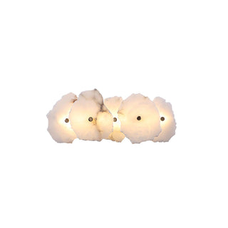Alaeila Applique Murale en Albâtre avec Rameau Floral