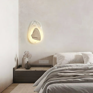 Zenorarae Applique Murale Verre Travertin Créativité Individuelle