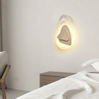 Zenorarae Applique Murale Verre Travertin Créativité Individuelle