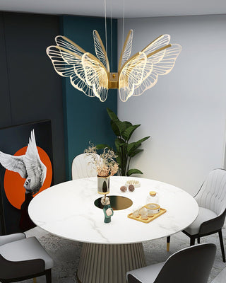 Lustra Lustre en Cristal Ailes de Papillon