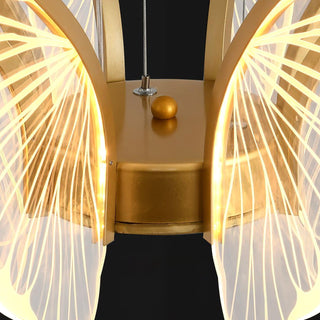 Lustra Lustre en Cristal Ailes de Papillon