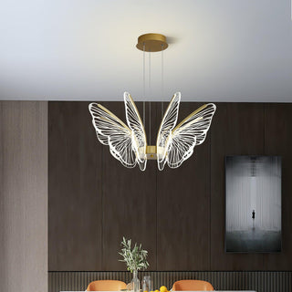 Lustra Lustre en Cristal Ailes de Papillon