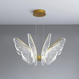 Lustra Lustre en Cristal Ailes de Papillon