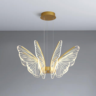 Lustra Lustre en Cristal Ailes de Papillon
