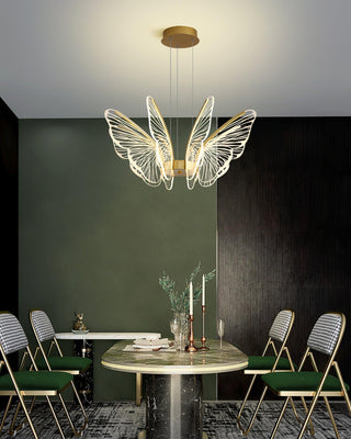 Lustra Lustre en Cristal Ailes de Papillon
