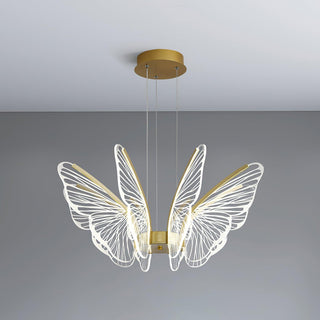 Lustra Lustre en Cristal Ailes de Papillon