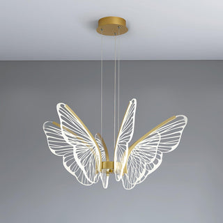 Lustra Lustre en Cristal Ailes de Papillon