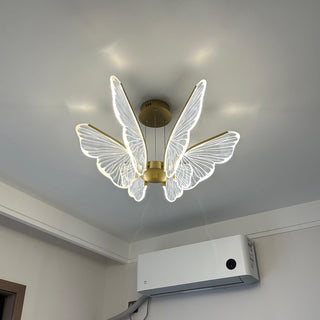 Lustra Lustre en Cristal Ailes de Papillon