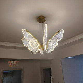 Lustra Lustre en Cristal Ailes de Papillon