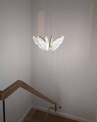Lustra Lustre en Cristal Ailes de Papillon