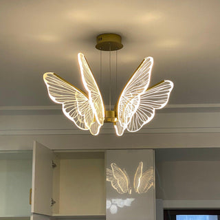 Lustra Lustre en Cristal Ailes de Papillon