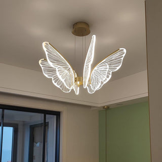 Lustra Lustre en Cristal Ailes de Papillon