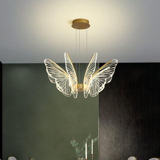 Lustra Lustre en Cristal Ailes de Papillon