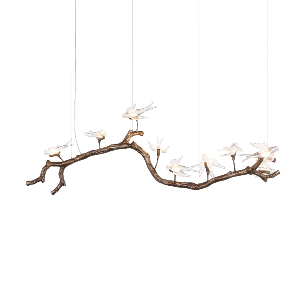 Dovemere Lustre Linéaire À Branches Et Oiseaux – vue 1