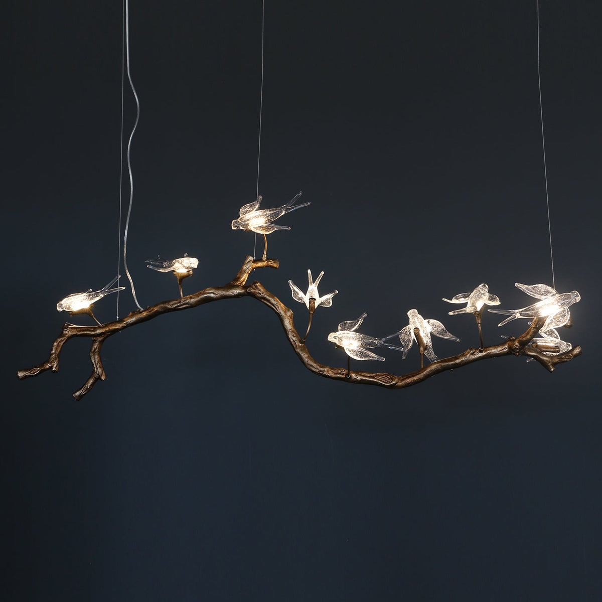 Dovemere Lustre Linéaire À Branches Et Oiseaux – vue 13