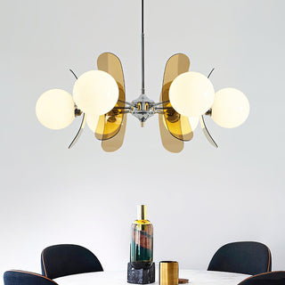 Lustra Lustre en Verre Moderne Chrome Élégant-Luire