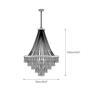 Avrinir Lustre Bois Luxe Postmoderne Grand