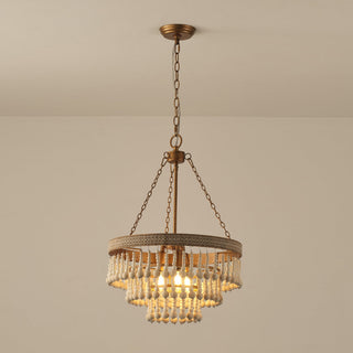 Avrinir Lustre Bois Luxe Postmoderne Grand
