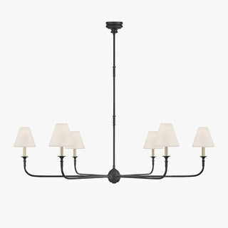 Lustra Suspension Lampe Bougie Noire Évasée