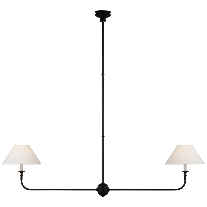 Soreline Suspension Lampe Bougie Noire Évasée
