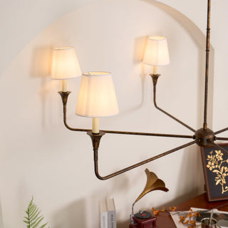 Lustra Suspension Lampe Bougie Noire Évasée