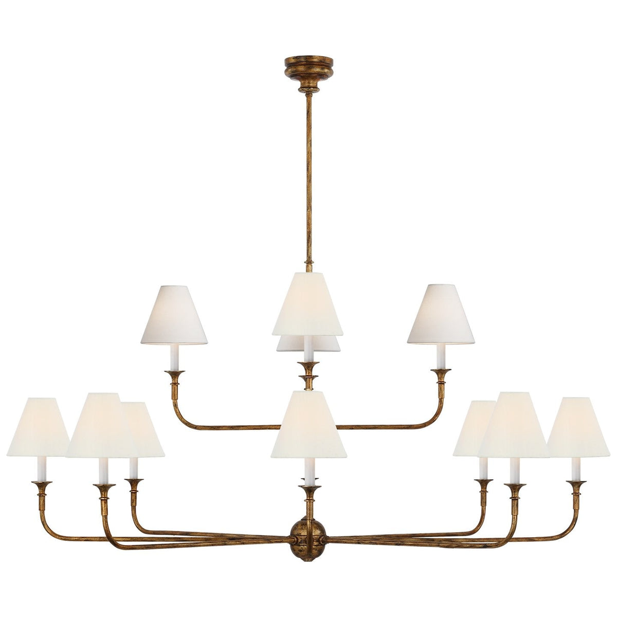 Soreline Suspension Lampe Bougie Noire Évasée