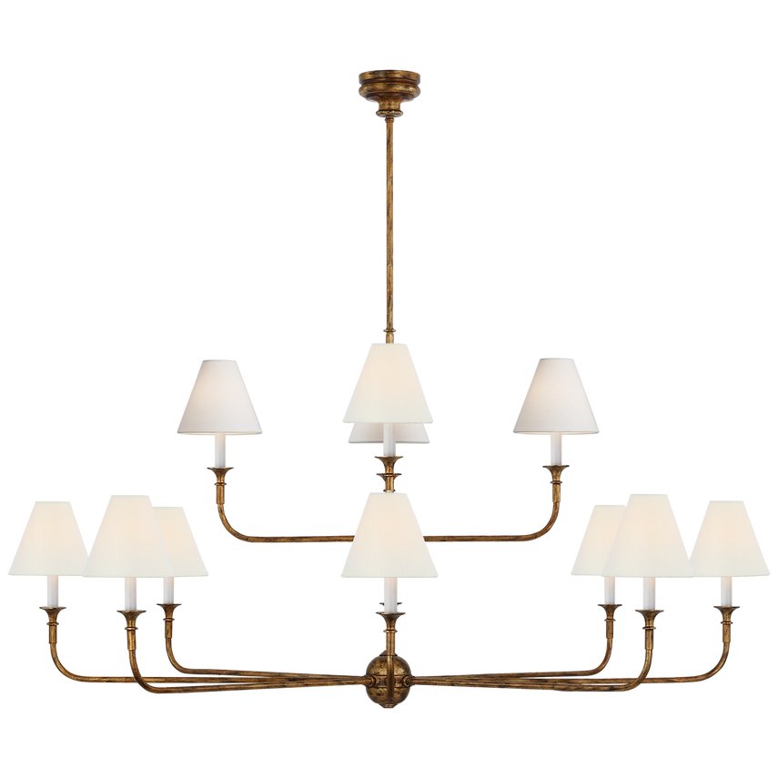 Soreline Suspension Lampe Bougie Noire Évasée