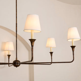 Lustra Suspension Lampe Bougie Noire Évasée