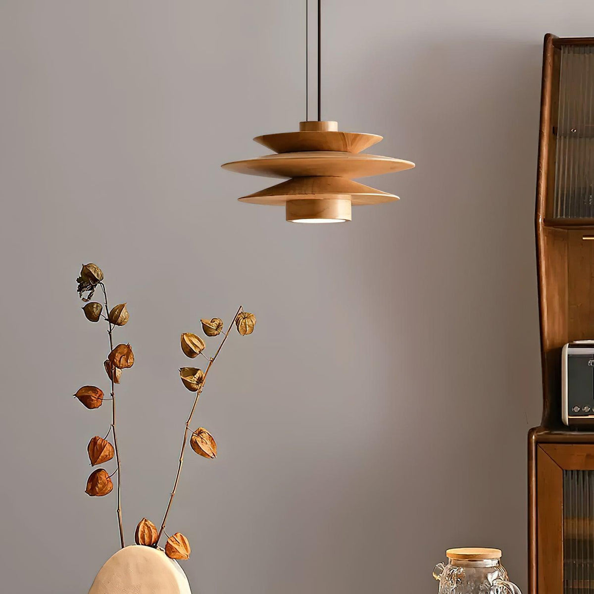 Axis Suspension en Noyer Mid-Century